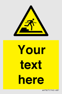 Custom warning Submerged step or steps